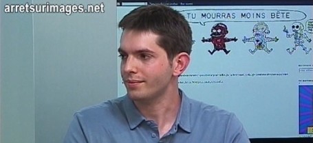 Julien Falgas sur le plateau d'@rrêt sur images