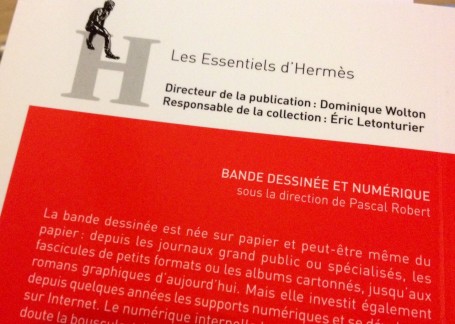 Détail de la quatrième de couverture de "Bande dessinée et numérique"